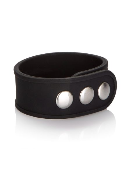 Silicone 3-Snap Erection Ring Black