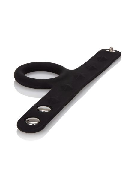 3-Snap Scrotum Ring - Medium Black - 3