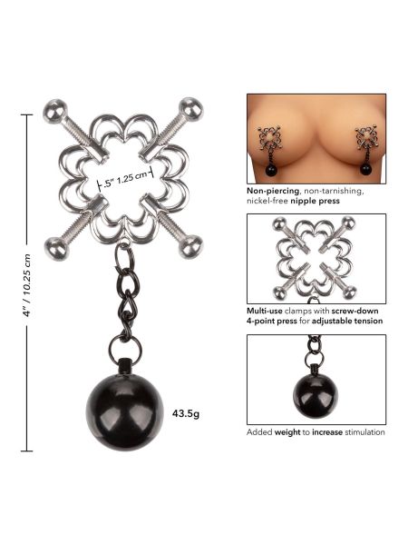 4-Point Weighted Nipple Press Metal - 6