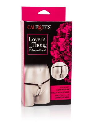 Lover Thong w/ Pleasure Pearls Black - image 2
