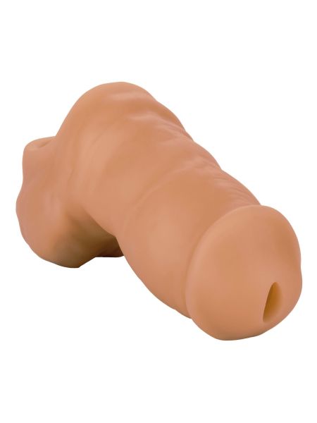 Soft Silicone Stand-To-Pee Caramel skin tone