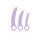 Alena Set of 3 Dilators Purple
