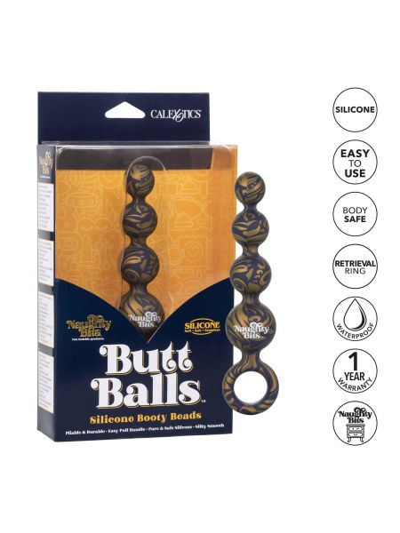 Butt Balls Booty Beads Purple - 8