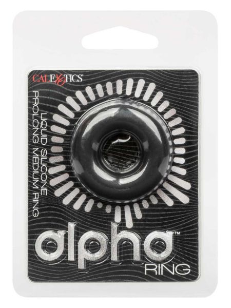 Alpha Prolong Medium Ring Black