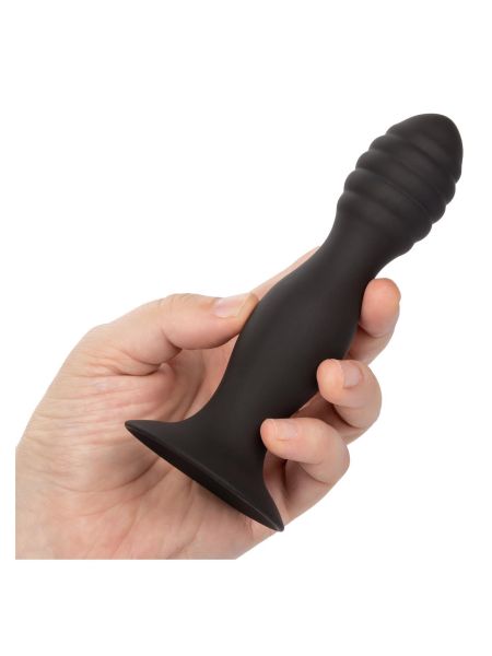 Ribbed Anal Stud Black - 5