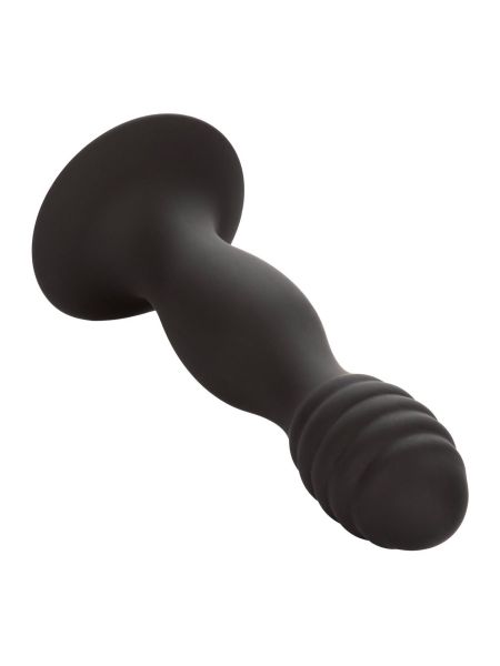 Ribbed Anal Stud Black - 7