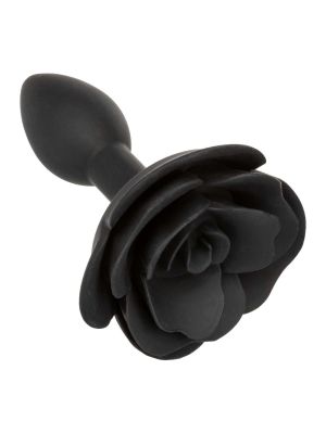 Small Rose Anal Plug Black