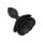 Small Rose Anal Plug Black