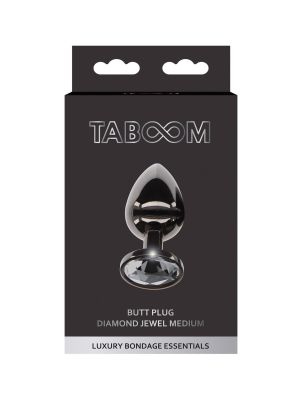 Butt Plug With Diamond Jewel M Black - image 2