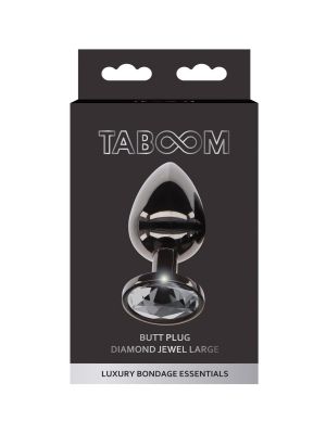 Butt Plug With Diamond Jewel L Black - image 2