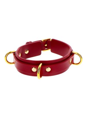 D-Ring Collar Deluxe Red