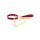 O-Ring Collar and Chain Leash Red