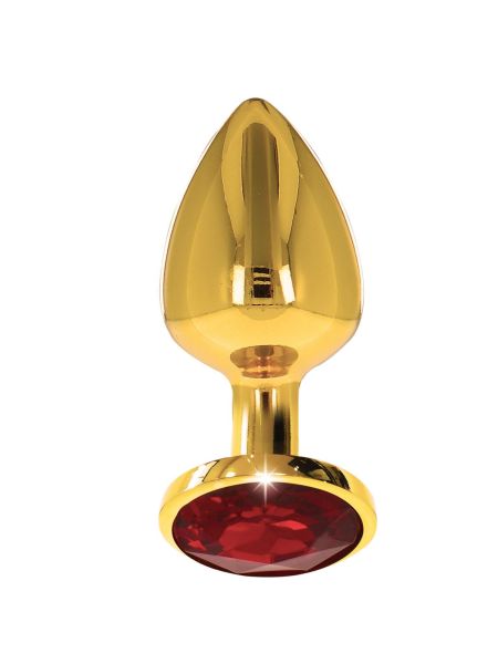 Butt Plug With Diamond Jewel M Gold - 3