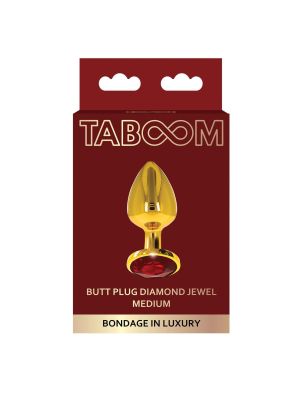 Butt Plug With Diamond Jewel M Gold - image 2