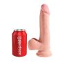 3D Cock with Balls 7.5 inch Light skin tone - 7