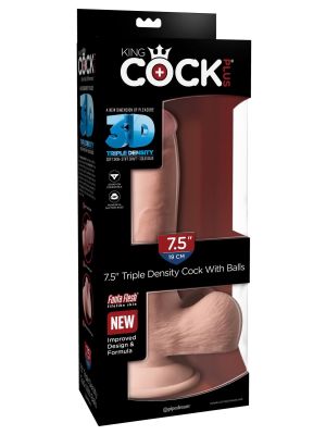 3D Cock with Balls 7.5 inch Light skin tone - image 2