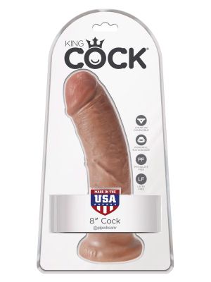 Cock 8 Inch Caramel skin tone - image 2