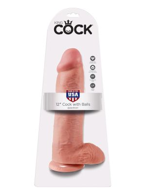 Cock 12 Inch With Balls Light skin tone - image 2