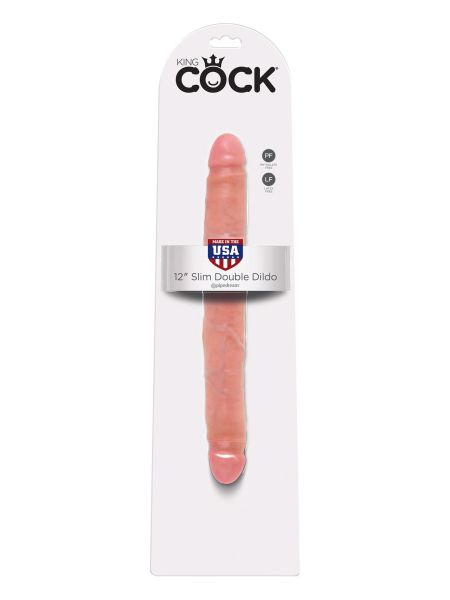 Cock 12 Inch Slim Double Light skin tone - 2