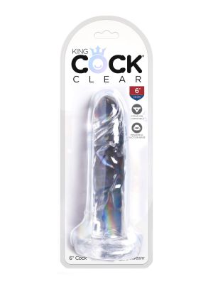 King Cock 6 Inch Cock Transparent - image 2