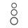 Silicone 3-Ring Stamina Set Black