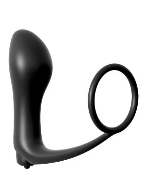 Cockring Vibrating Plug Black