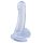 8 Inch Dong with Suction Cup Transparent