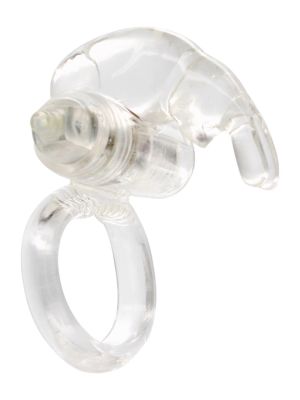 Rabbit Vibrating Cockring Transparent