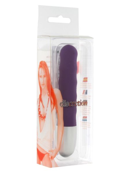 Discretion Ribbed Vibrator Purple - 2