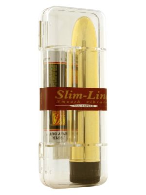 Slimline Smooth Vibrator Gold - image 2