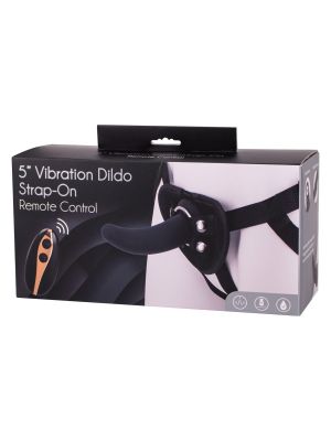 Vibration Dildo Strap-On 5inch Black - image 2