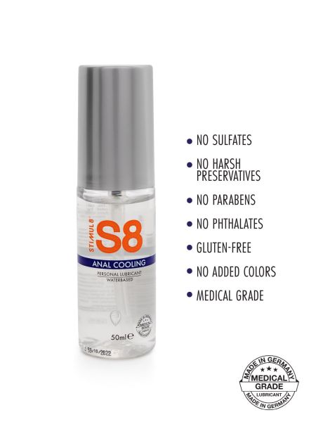 S8 WB Cooling Anal Lube 50ml Cooling - 2