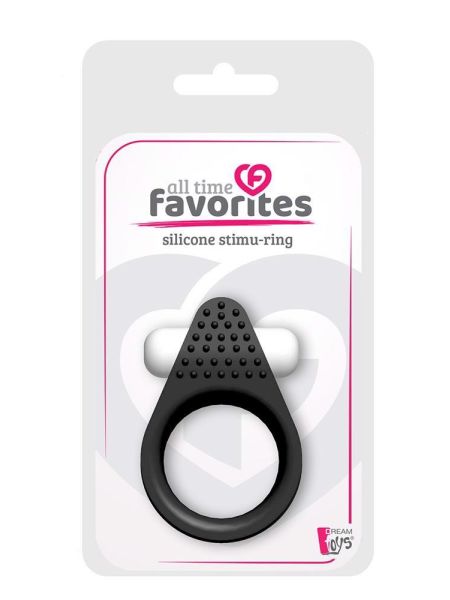 ALL TIME FAVORITES SILICONE STIMU-RING BLACK
