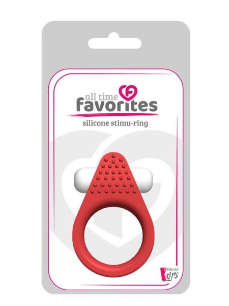 ALL TIME FAVORITES SILICONE STIMU-RING RED
