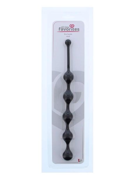 ALL TIME FAVORITES FIVE BEADS ANAL BLACK - 2