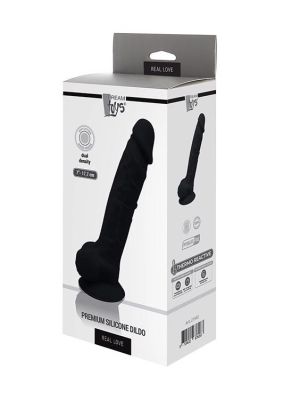 REAL LOVE DILDO 7INCH BLACK