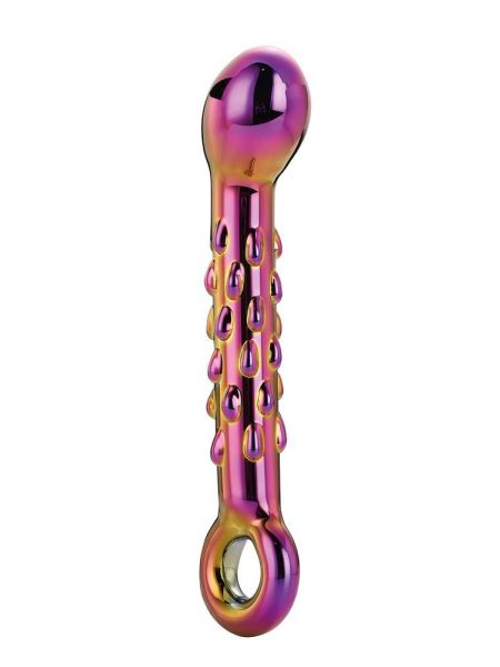 GLAMOUR GLASS RIBBED G-SPOT DILDO - 2
