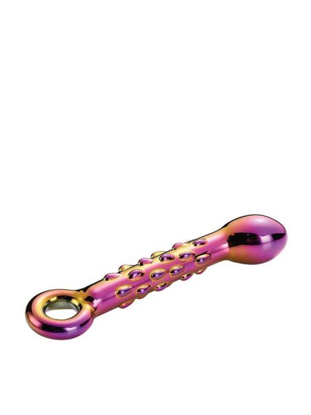 GLAMOUR GLASS RIBBED G-SPOT DILDO - 3