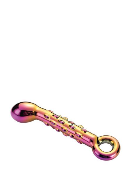 GLAMOUR GLASS RIBBED G-SPOT DILDO - 4