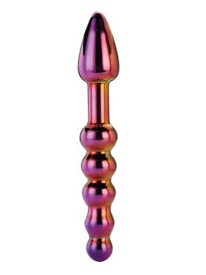 GLAMOUR GLASS RIDGED ANAL DILDO - image 2
