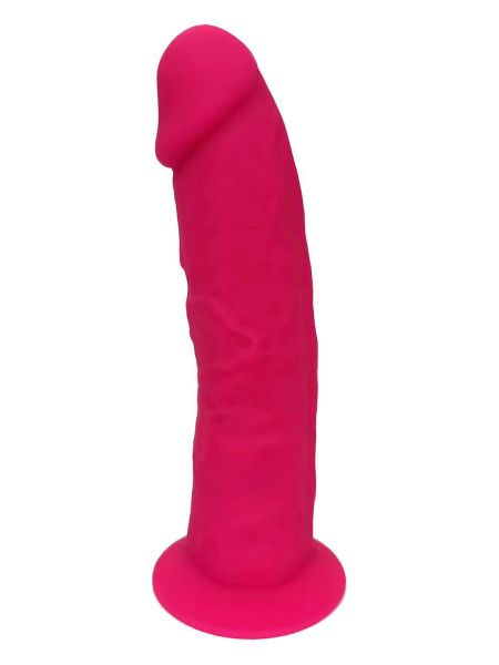 REAL LOVE DILDO 7.5INCH FUCHSIA - 3