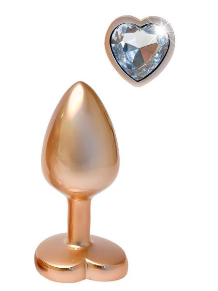 GLEAMING LOVE MATTE GOLD PLUG SMALL - 3