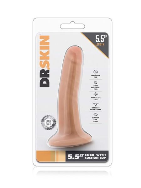 DR. SKIN 5.5INCH COCK WITH SUCTION CUP