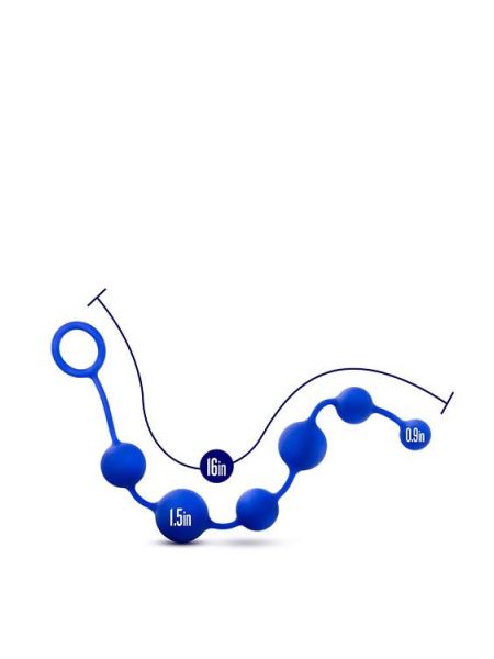 PERFORMANCE SILICONE ANAL BEADS INDIGO - 5