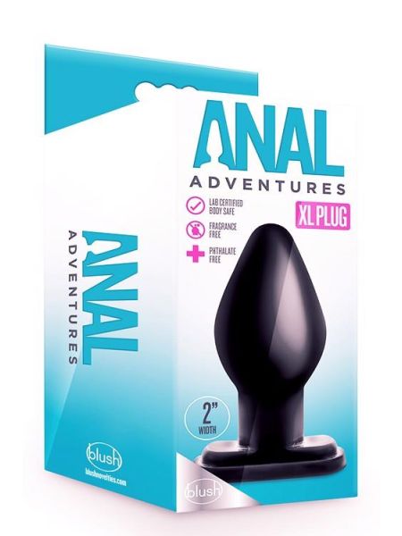 ANAL ADVENTURES XL PLUG BLACK