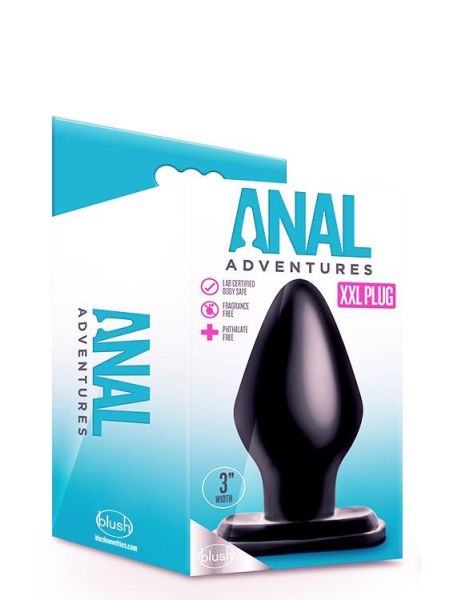 ANAL ADVENTURES XXL PLUG BLACK