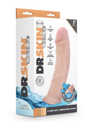 DR. SKIN 8INCH SELF LUBRICATING DILDO