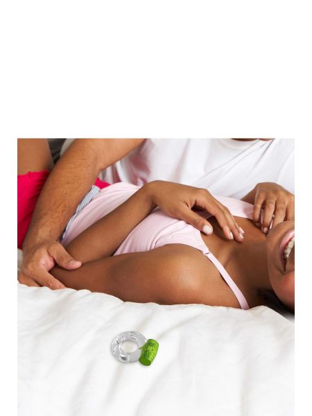 PLAY WITH ME AROUSER VIBRATING C-RING GREEN - 5