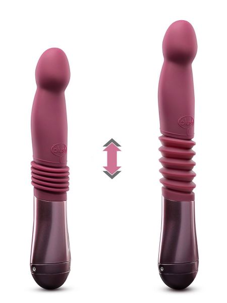TEMPTASIA TRIXIE THRUSTING DILDO WINE - 2