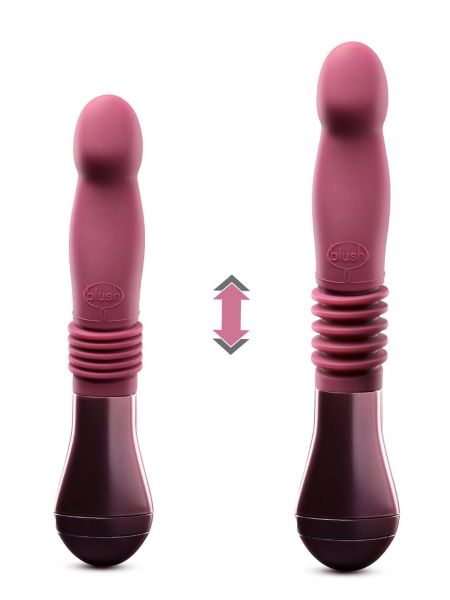 TEMPTASIA TRIXIE THRUSTING DILDO WINE - 3